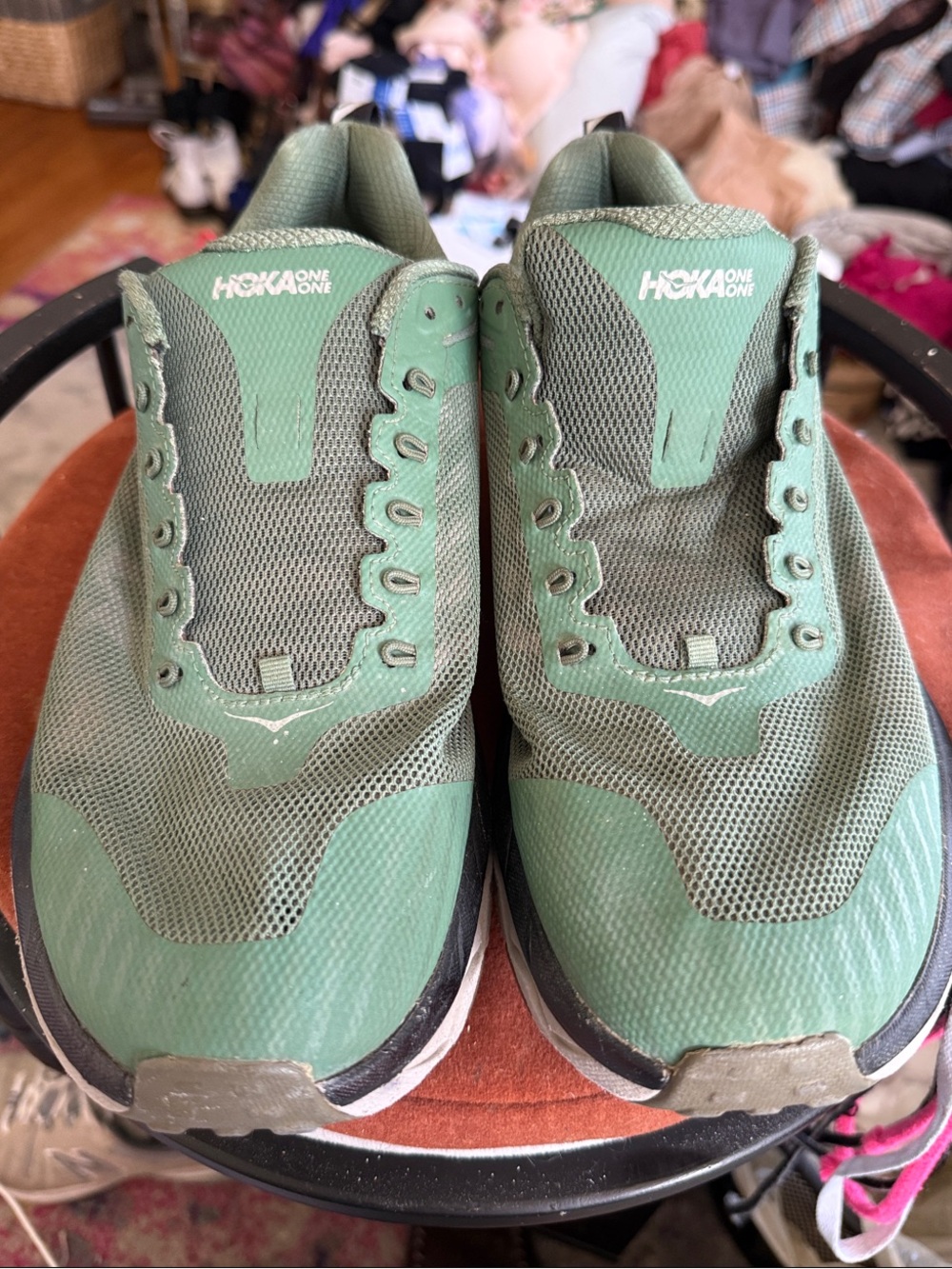 Hoka Men's Green Mesh Challenger ATR 5 Shoes Size 11.5 EE